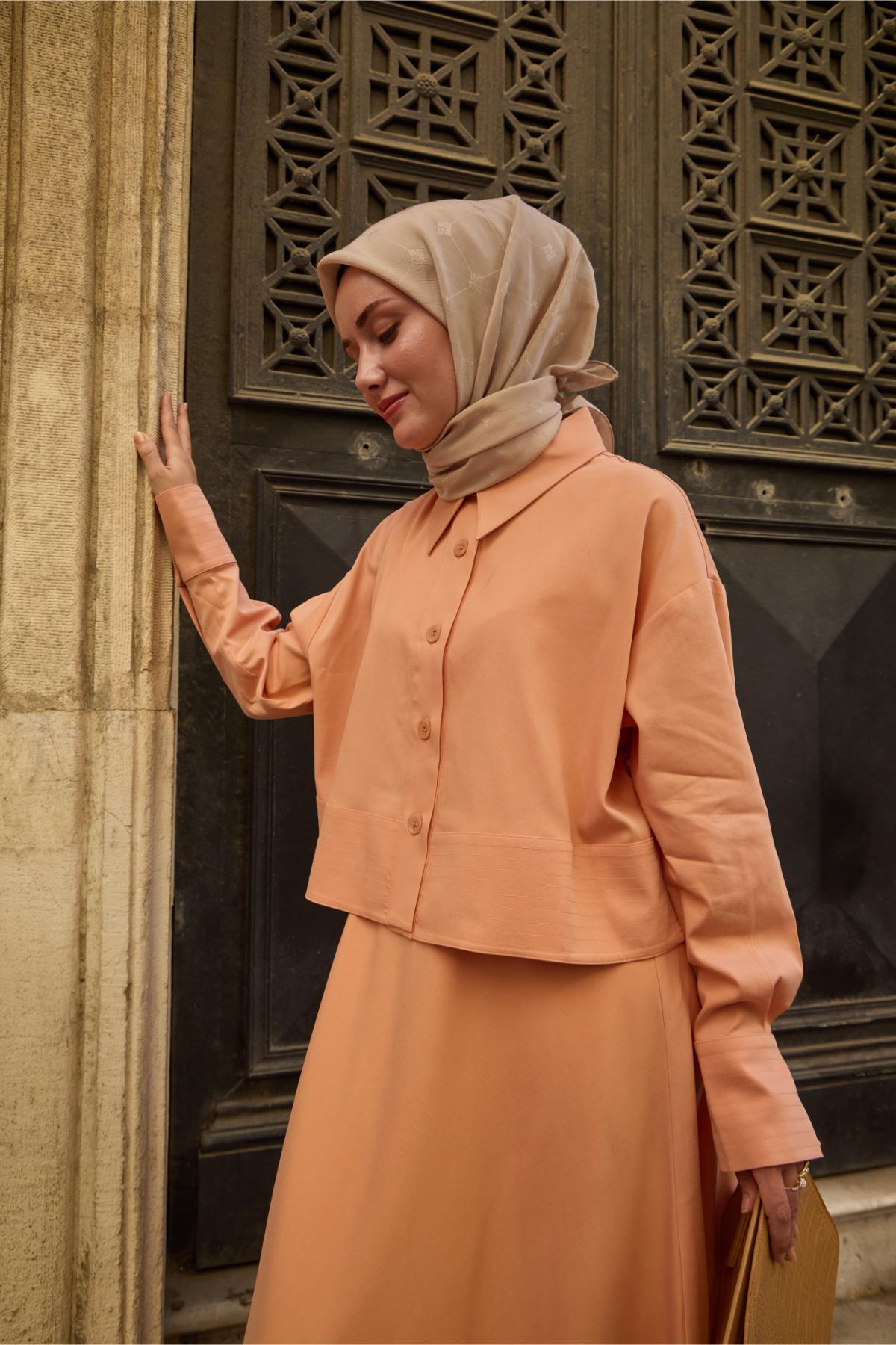 Silk Home EşarpMonogram Pamuk İpek Eşarp 130001-21