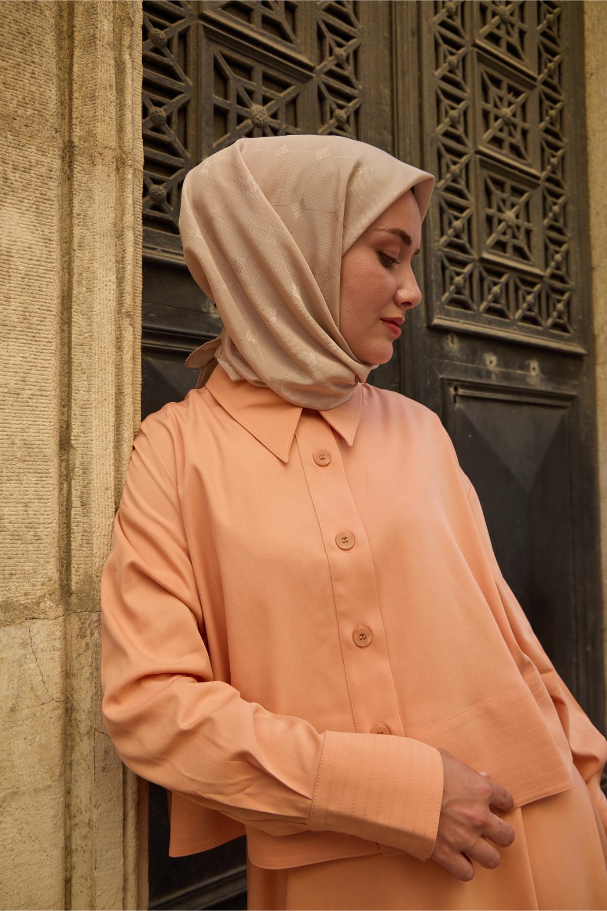 Silk Home EşarpMonogram Pamuk İpek Eşarp 130001-21