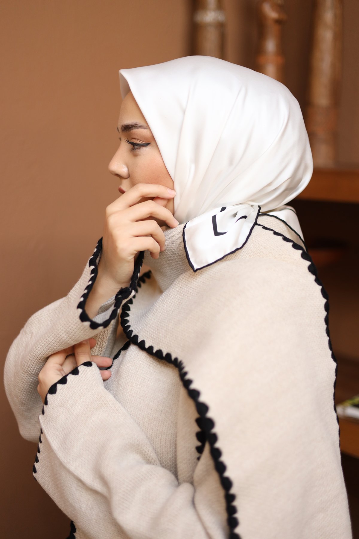 Silk Home Düz Micro Saten Eşarp 28010-01