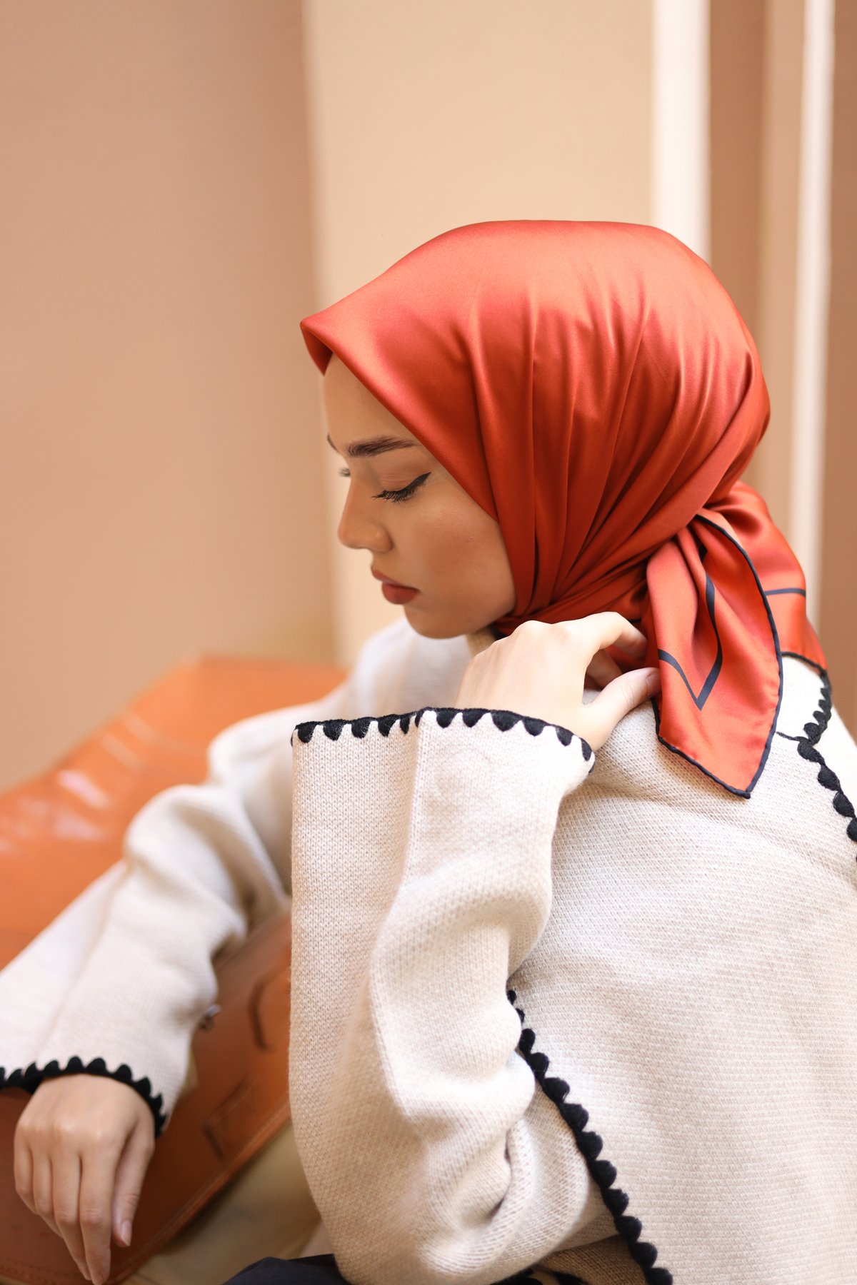 Silk Home Düz Micro Saten Eşarp 28010-13