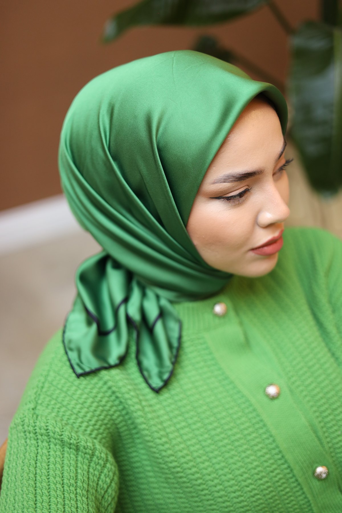 Silk Home Düz Micro Saten Eşarp 28010-14