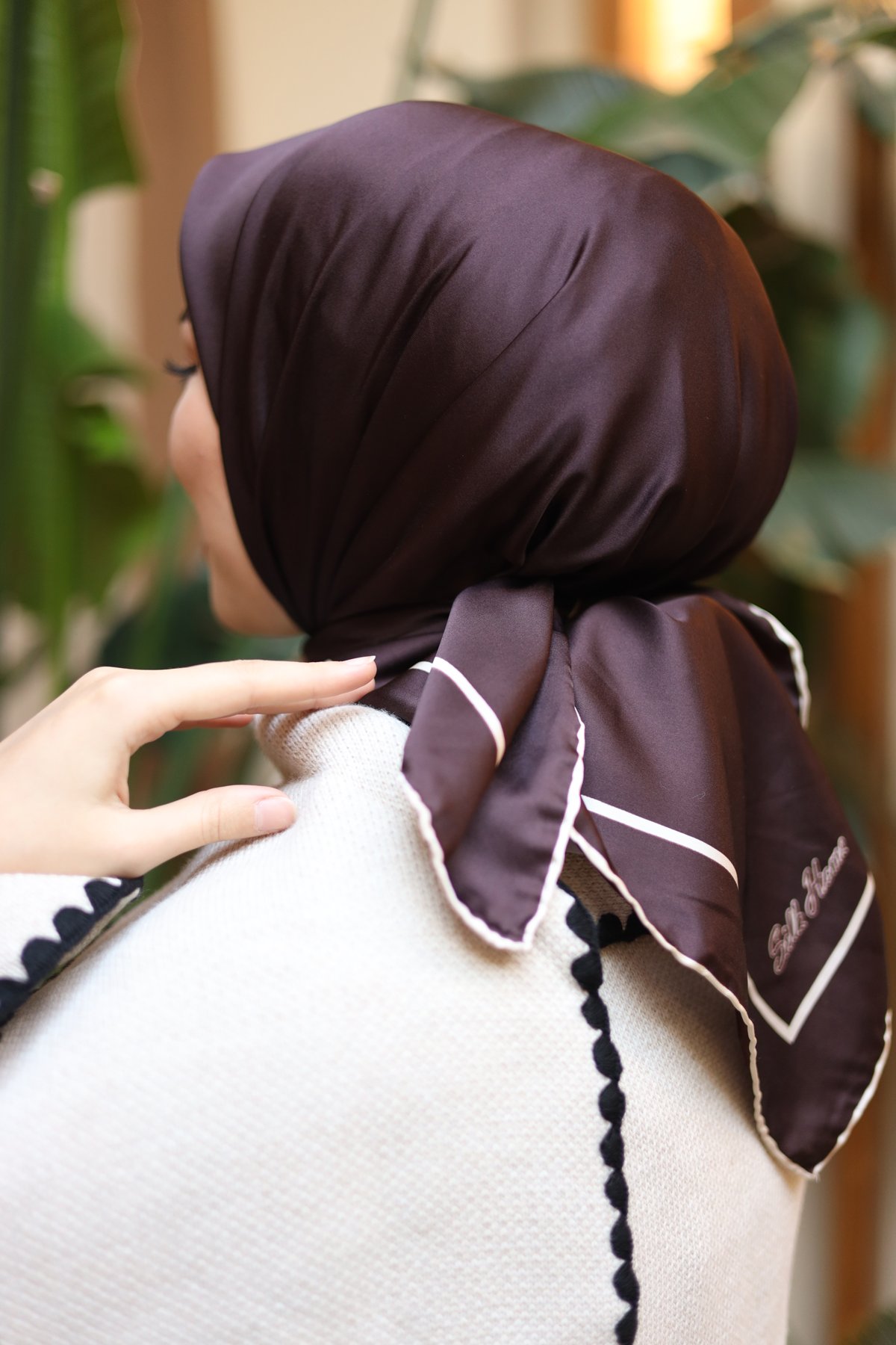 Silk Home Düz Micro Saten Eşarp 28010-08