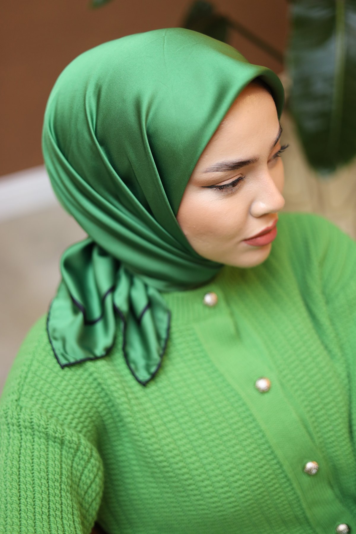 Silk Home Düz Micro Saten Eşarp 28010-14