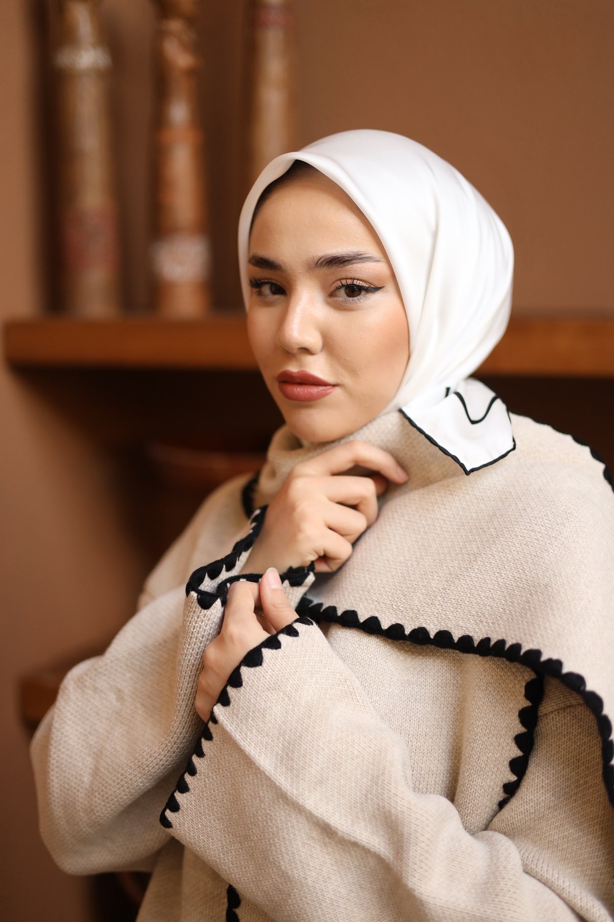 Silk Home Düz Micro Saten Eşarp 28010-01