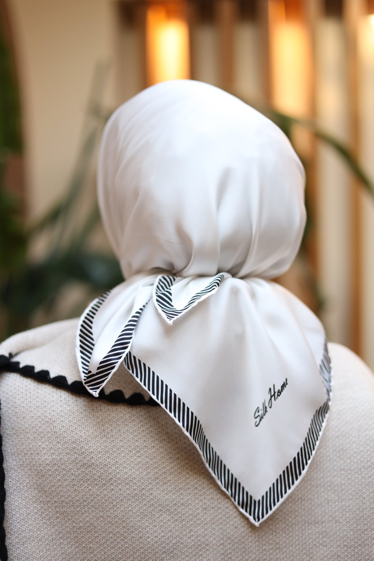 Silk Home Düz Micro Saten Eşarp 28011-01
