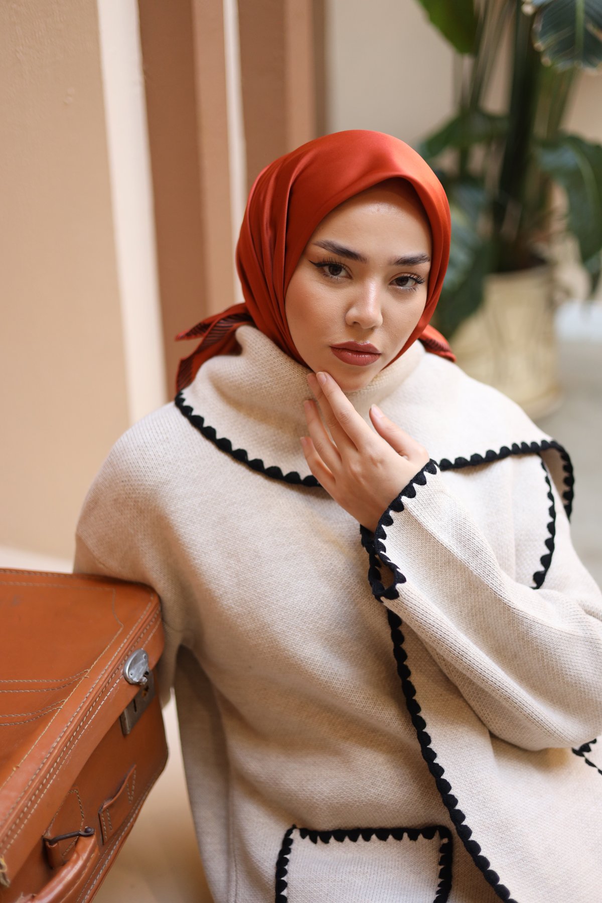 Silk Home Düz Micro Saten Eşarp 28011-13