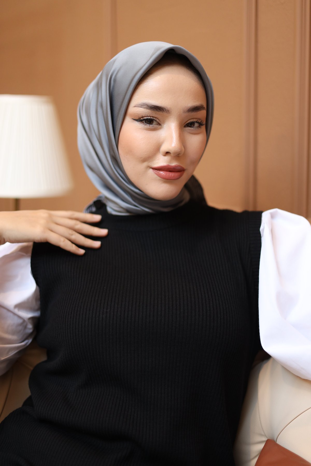 Silk Home Düz Micro Saten Eşarp 28011-03