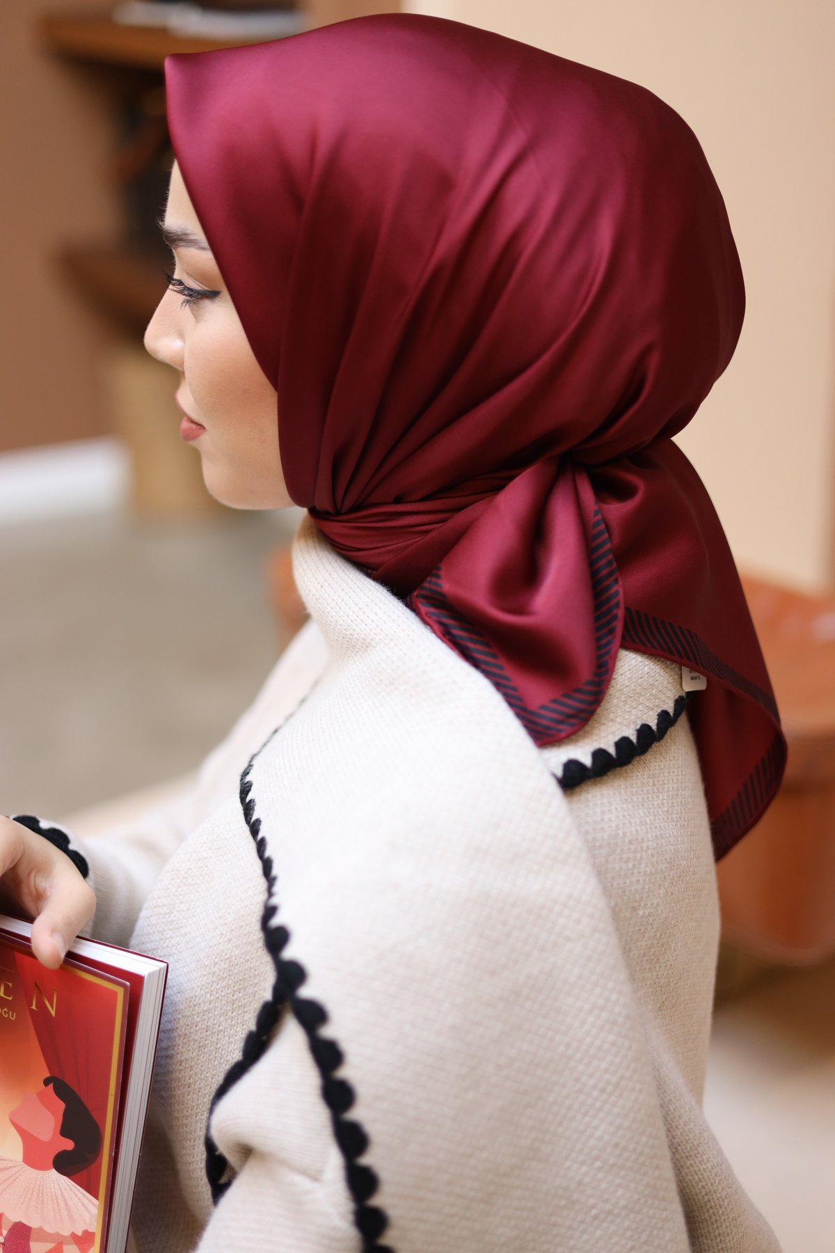 Silk Home Düz Micro Saten Eşarp 28011-12