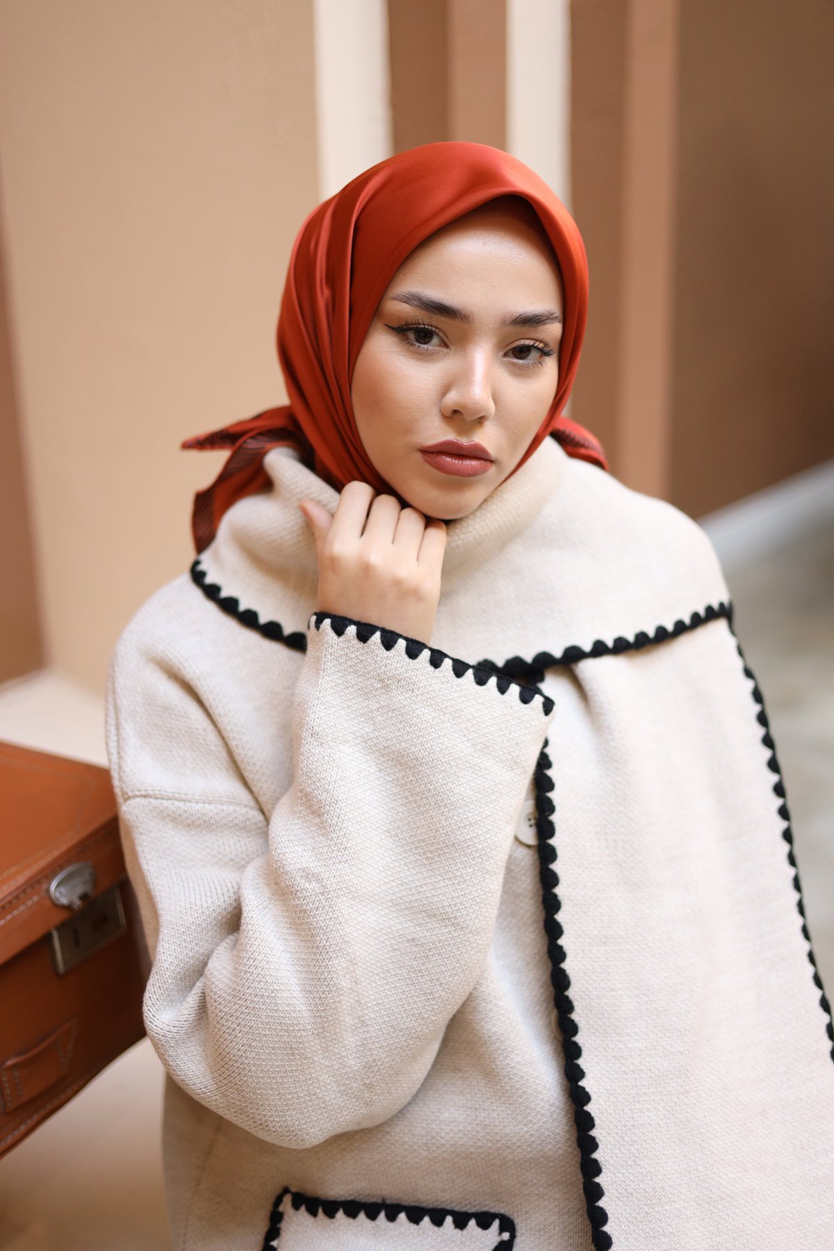 Silk Home Düz Micro Saten Eşarp 28011-13