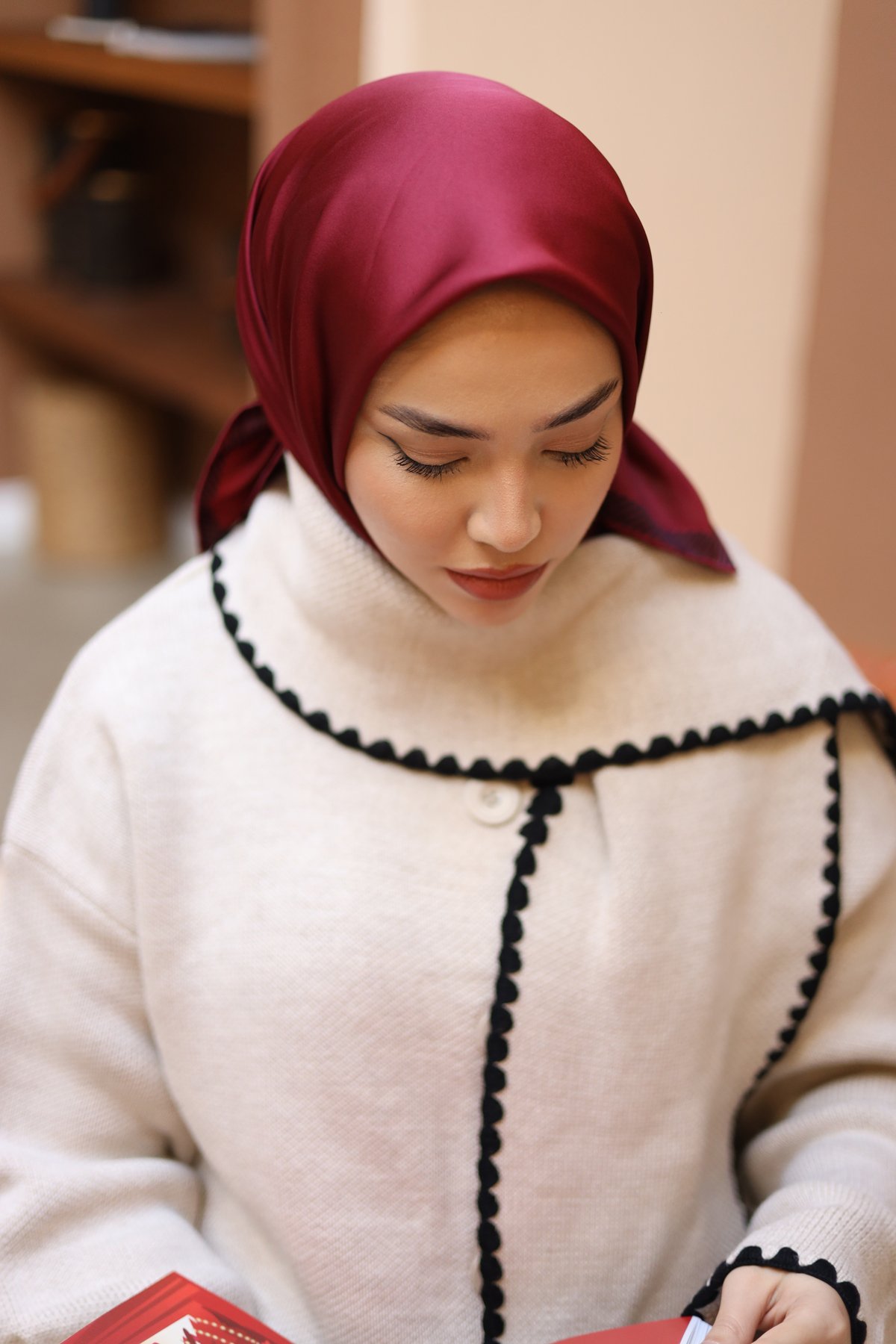 Silk Home Düz Micro Saten Eşarp 28011-12