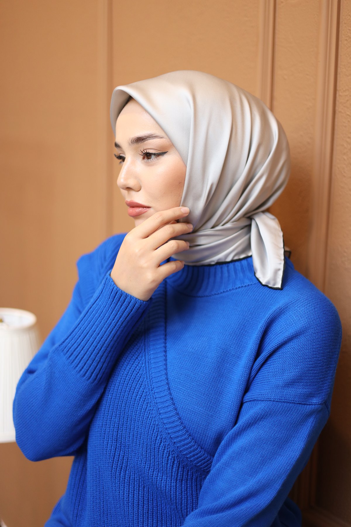 Silk Home Düz Micro Saten Eşarp 28013-04