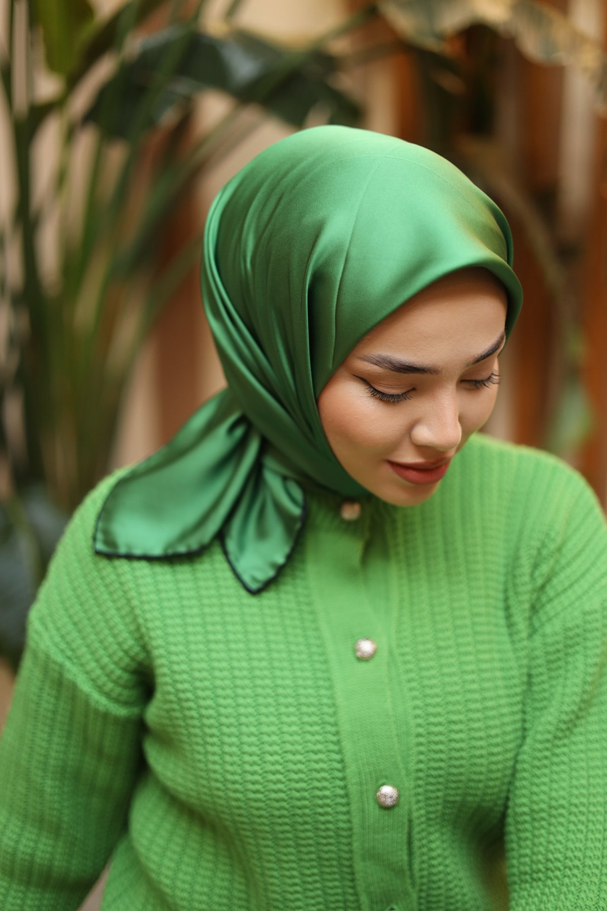 Silk Home Düz Micro Saten Eşarp 28013-14