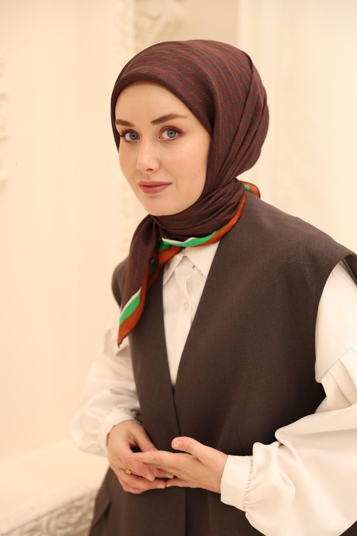 Organik Pamuk İpek EşarpSilk Home Organik Eşarp 79014-11