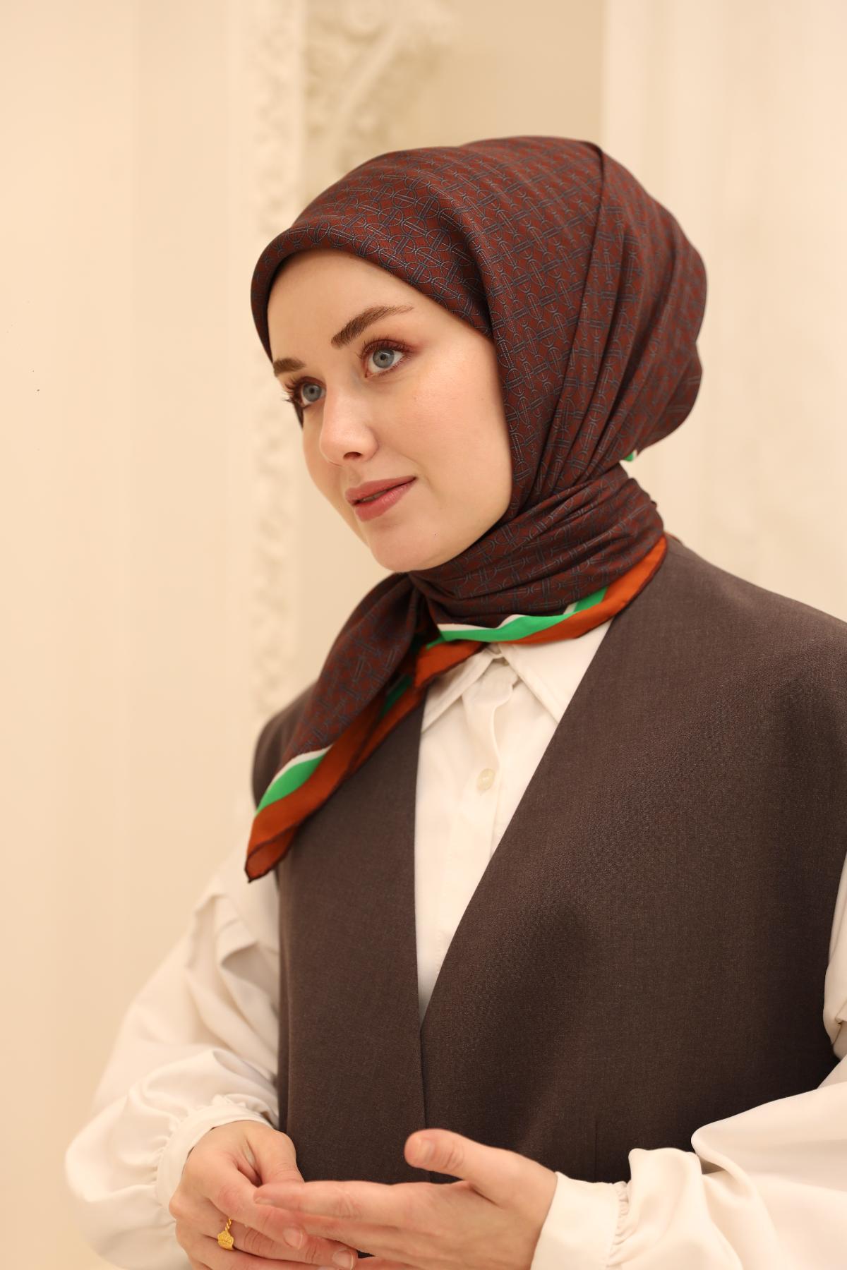 Organik Pamuk İpek EşarpSilk Home Organik Eşarp 79014-11