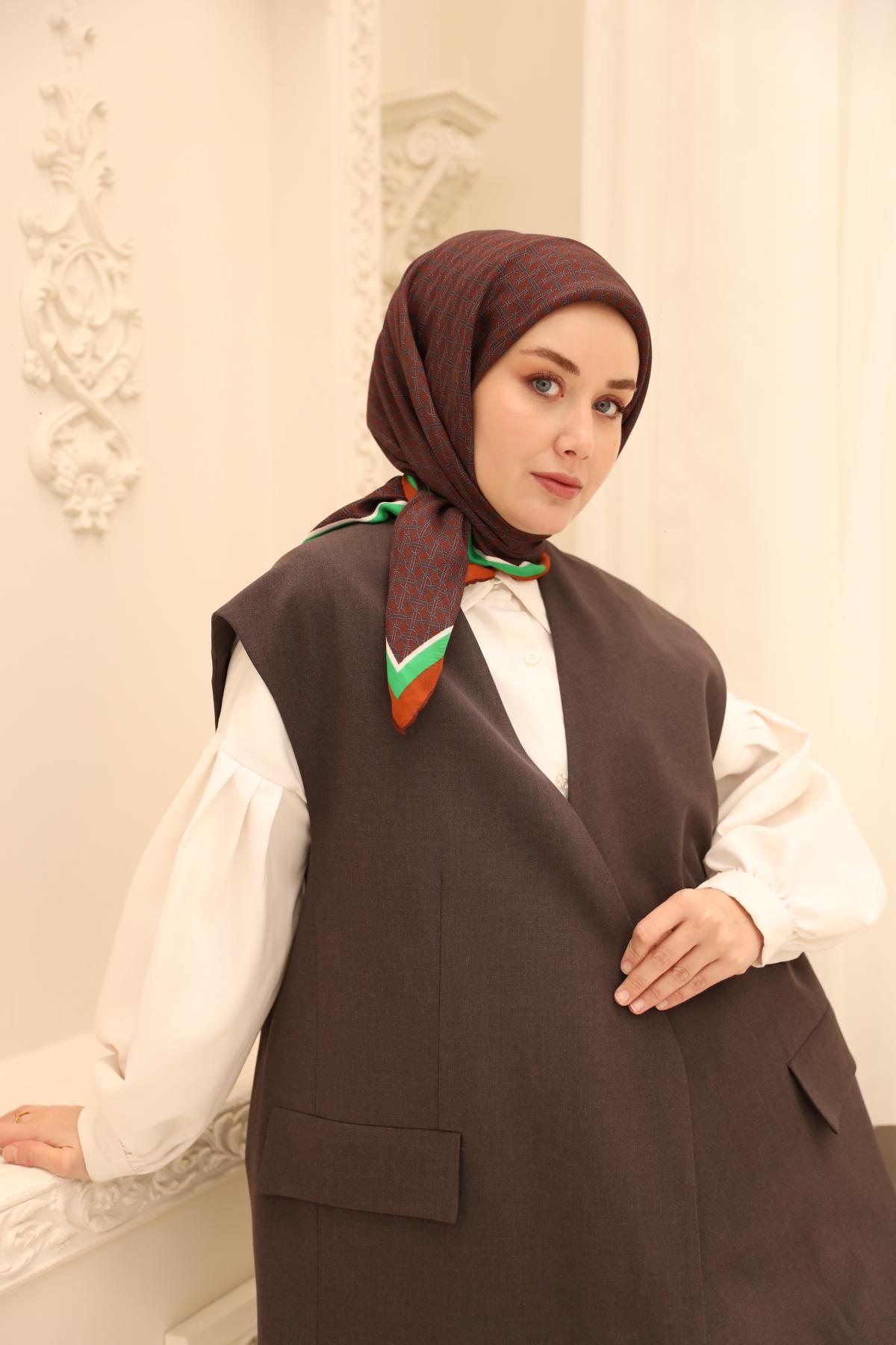 Organik Pamuk İpek EşarpSilk Home Organik Eşarp 79014-11