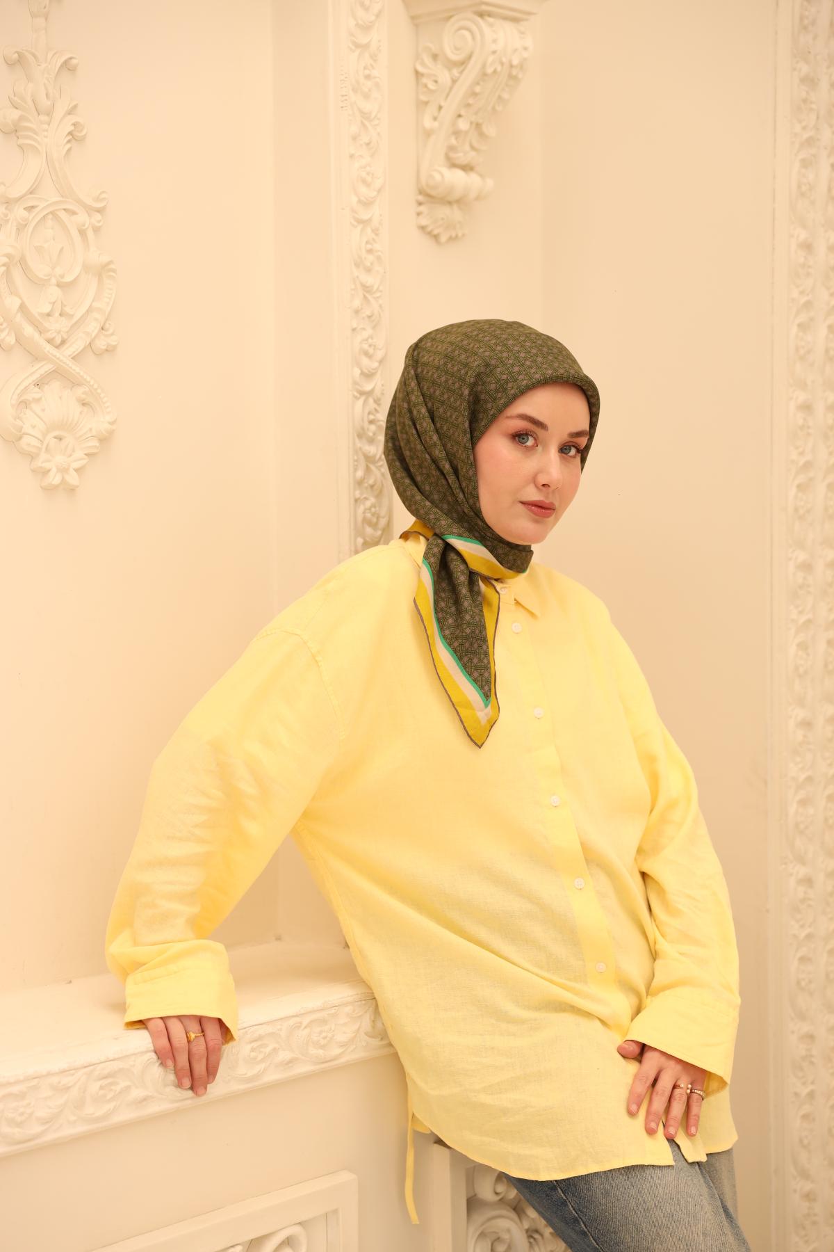 Organik Pamuk İpek EşarpSilk Home Organik Eşarp 79014-17