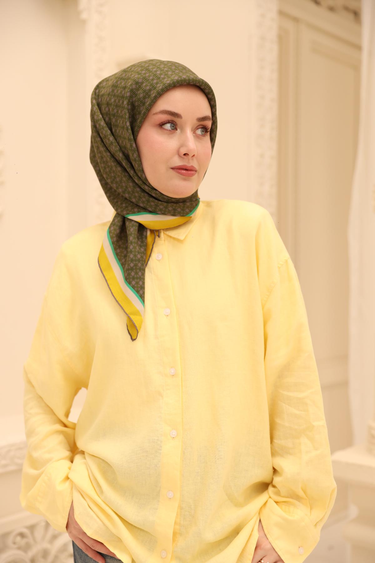 Organik Pamuk İpek EşarpSilk Home Organik Eşarp 79014-17