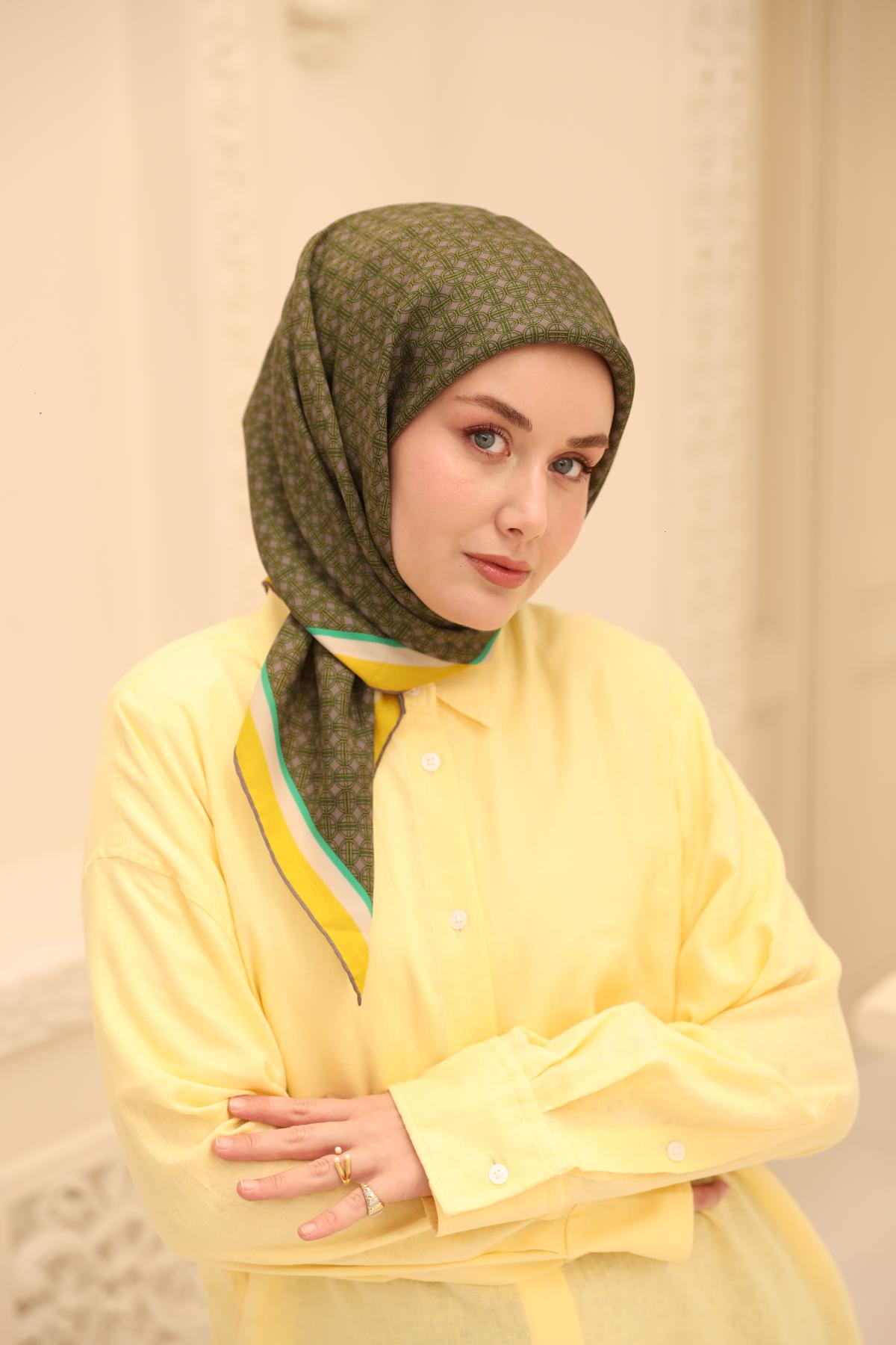 Organik Pamuk İpek EşarpSilk Home Organik Eşarp 79014-17