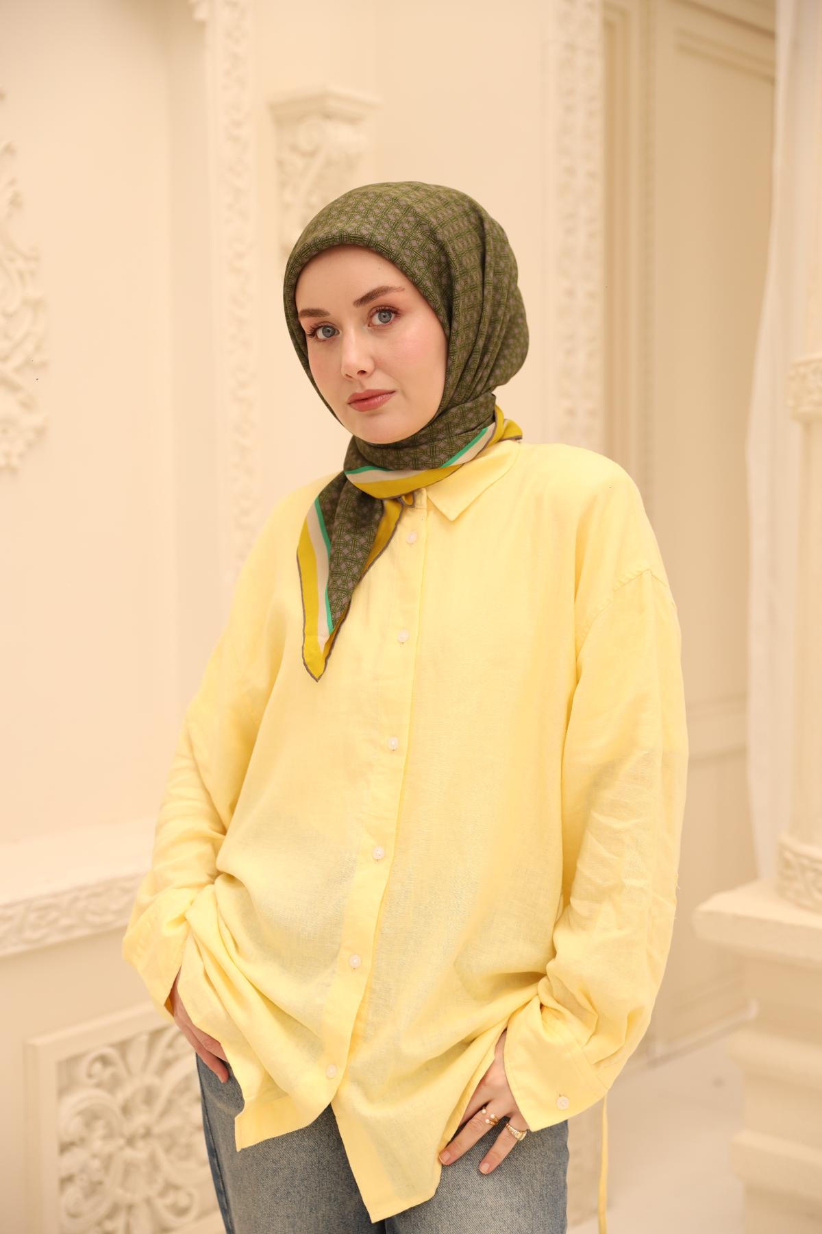 Organik Pamuk İpek EşarpSilk Home Organik Eşarp 79014-17