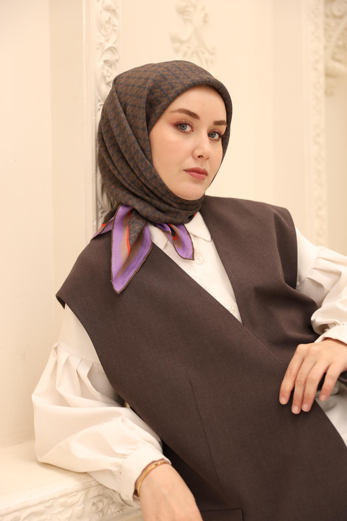 Organik Pamuk İpek EşarpSilk Home Organik Eşarp 79014-18