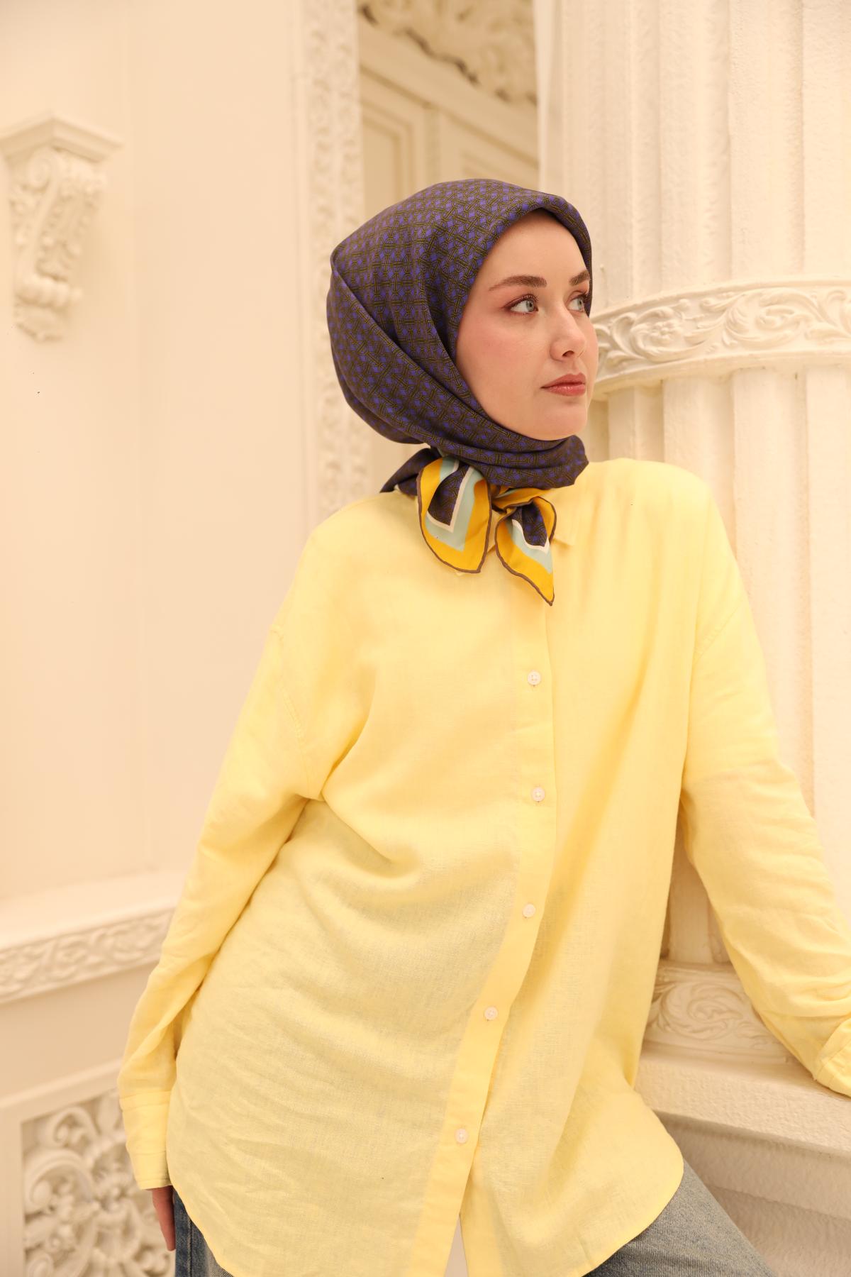 Organik Pamuk İpek EşarpSilk Home Organik Eşarp 79014-19