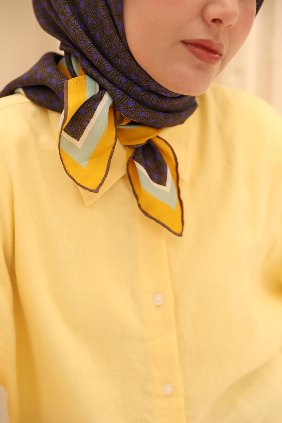 Organik Pamuk İpek EşarpSilk Home Organik Eşarp 79014-19