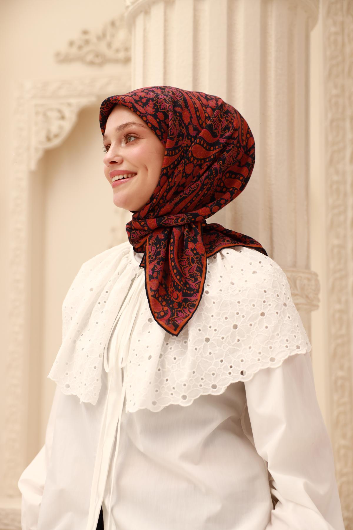 Organik Pamuk İpek EşarpSilk Home Organik Eşarp 79015-03