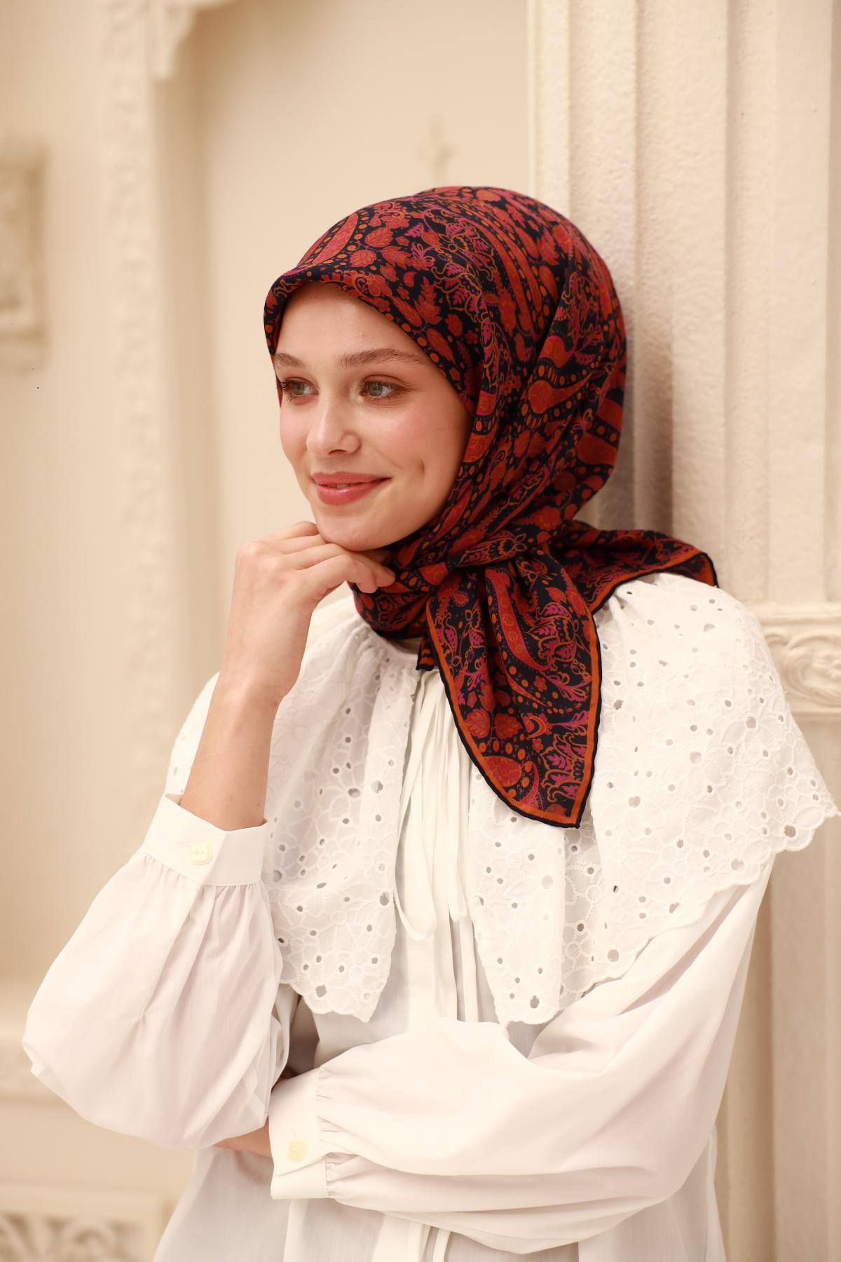 Organik Pamuk İpek EşarpSilk Home Organik Eşarp 79015-03