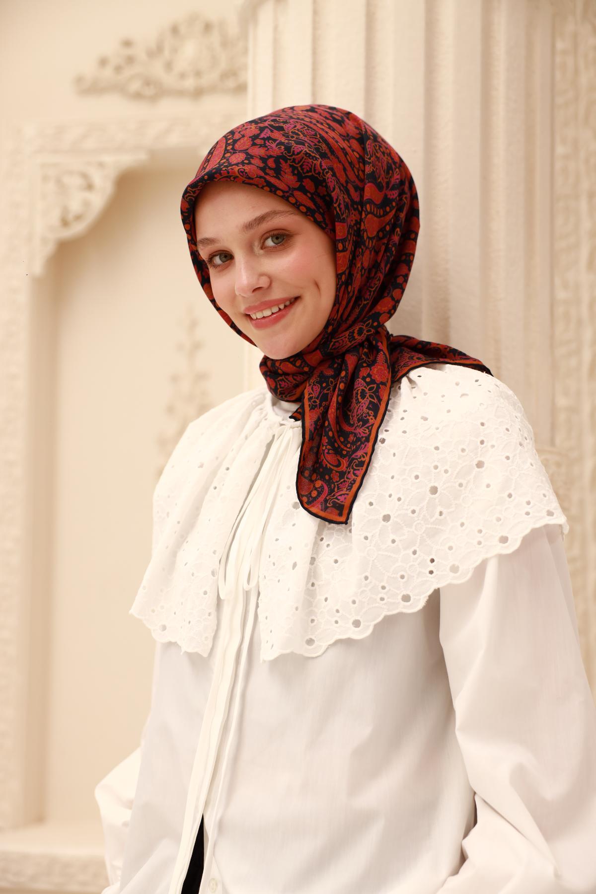 Organik Pamuk İpek EşarpSilk Home Organik Eşarp 79015-03