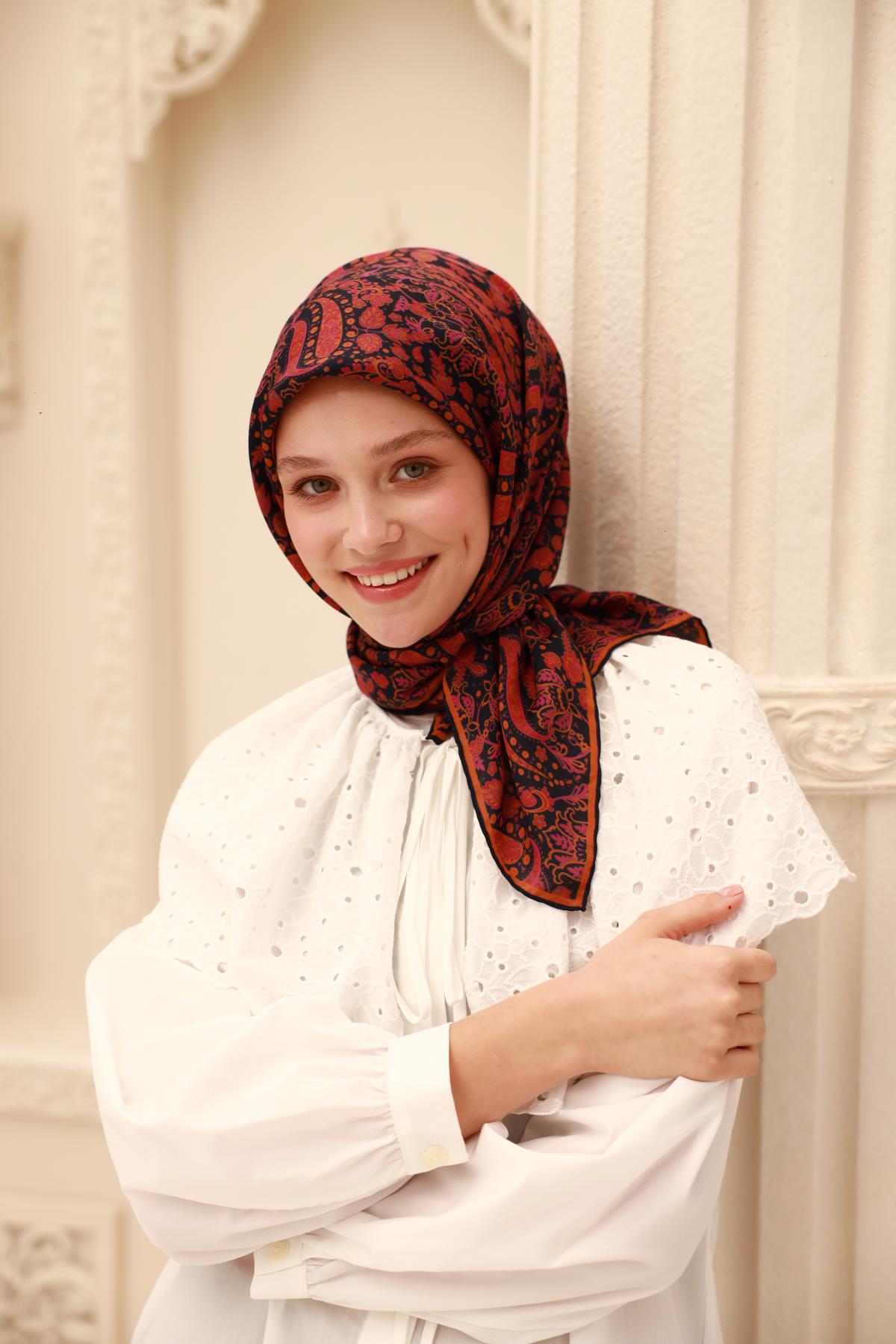 Organik Pamuk İpek EşarpSilk Home Organik Eşarp 79015-03