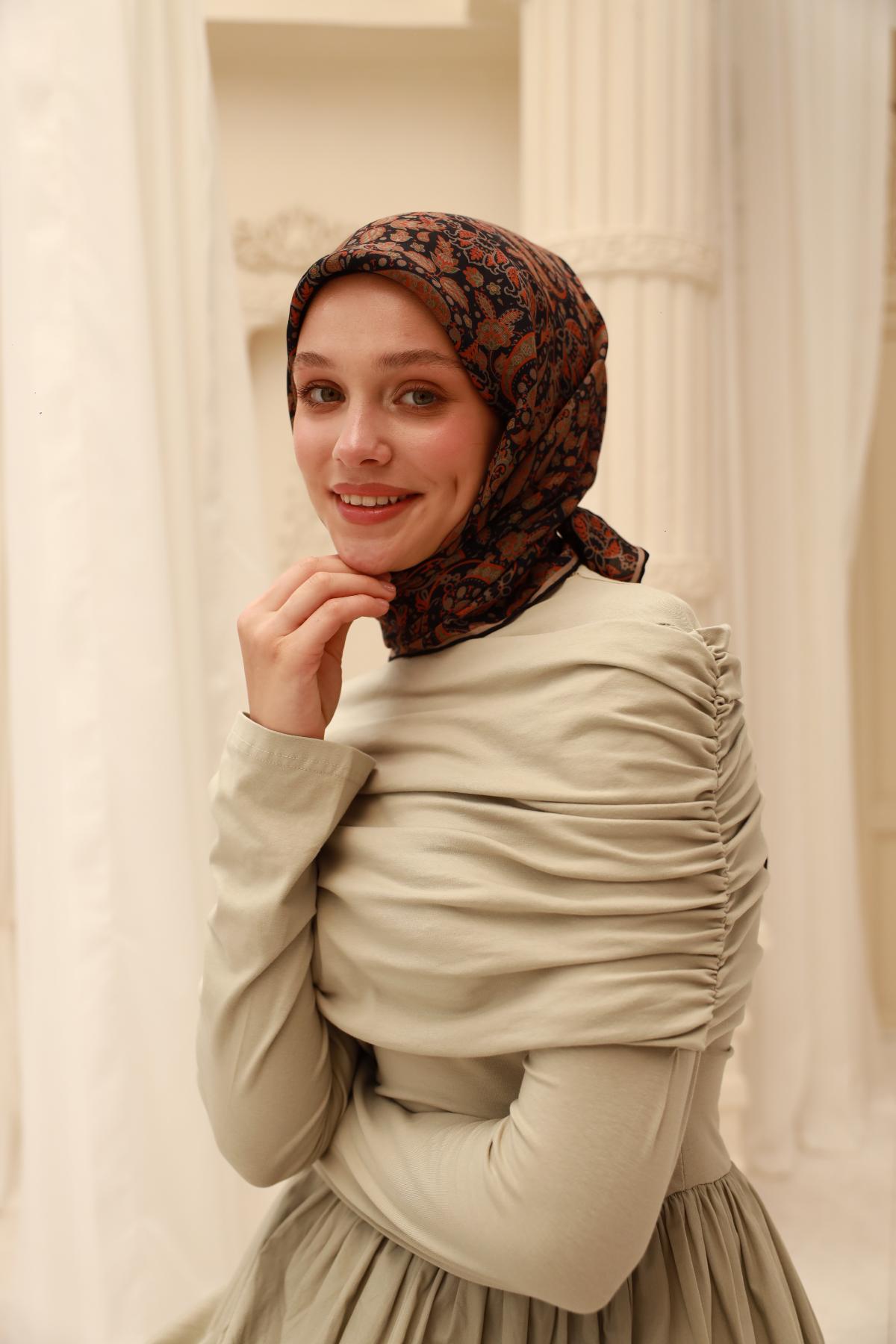 Organik Pamuk İpek EşarpSilk Home Organik Eşarp 79015-06