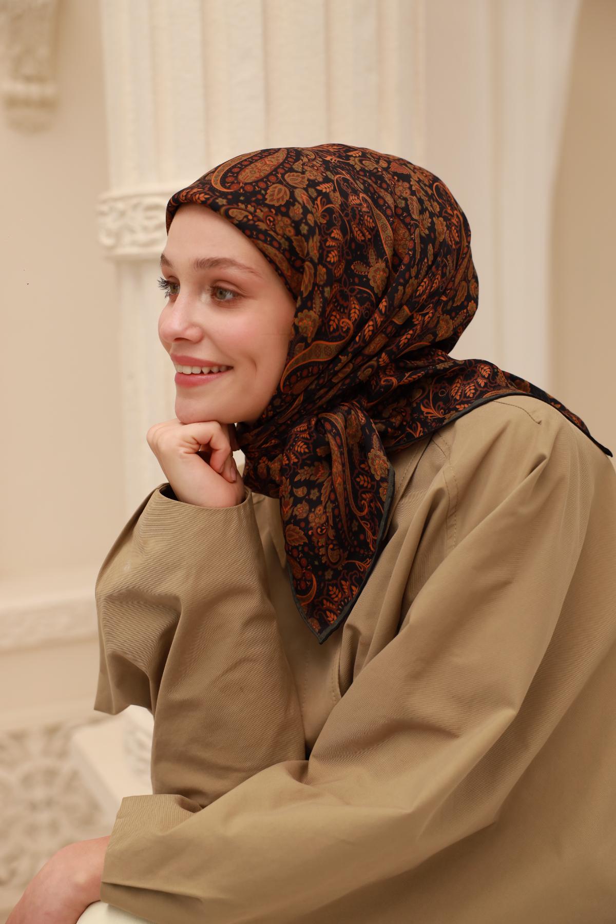 Organik Pamuk İpek EşarpSilk Home Organik Eşarp 79015-07