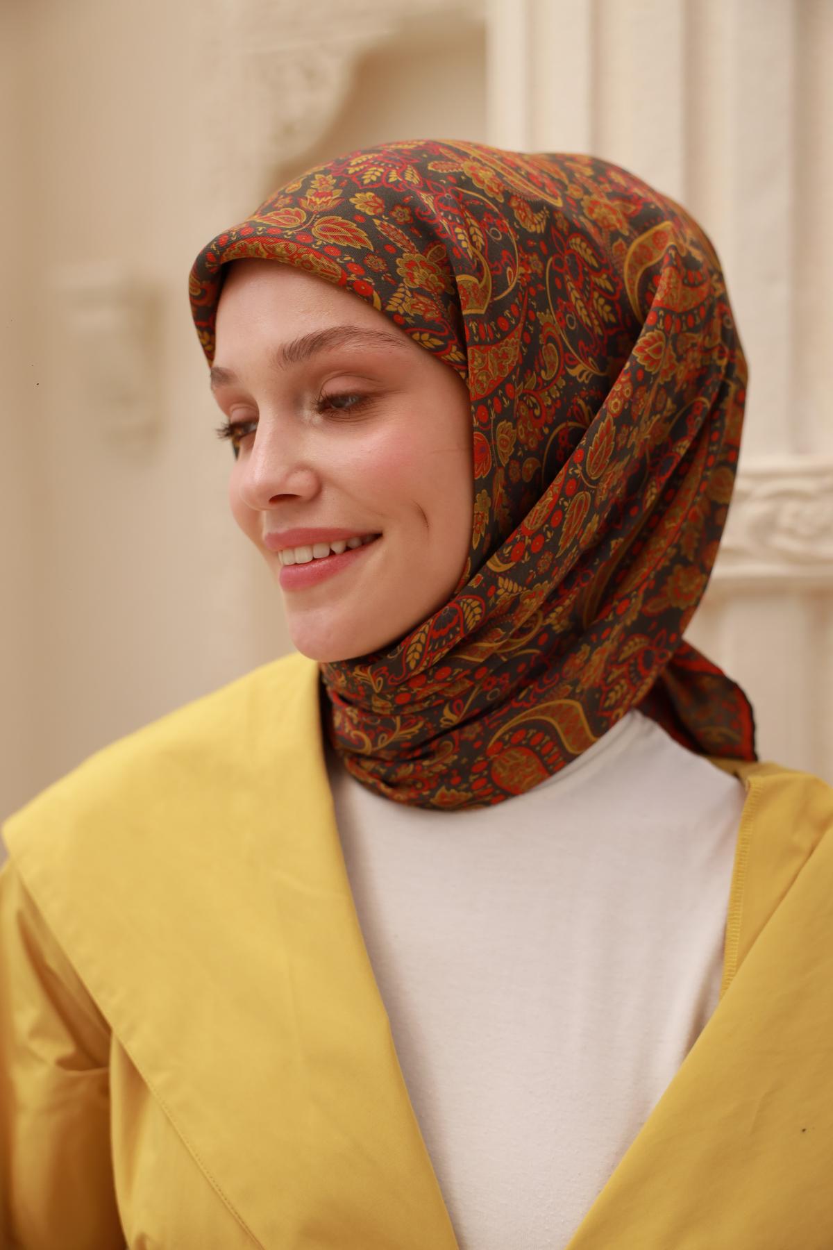 Organik Pamuk İpek EşarpSilk Home Organik Eşarp 79015-16