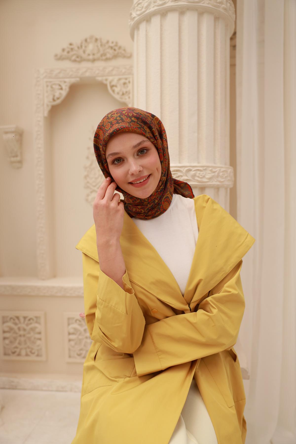 Organik Pamuk İpek EşarpSilk Home Organik Eşarp 79015-16