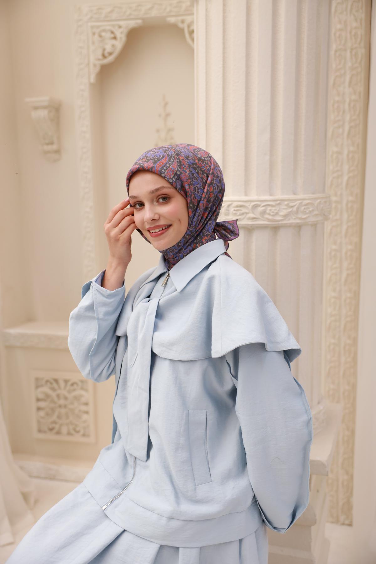 Organik Pamuk İpek EşarpSilk Home Organik Eşarp 79015-19