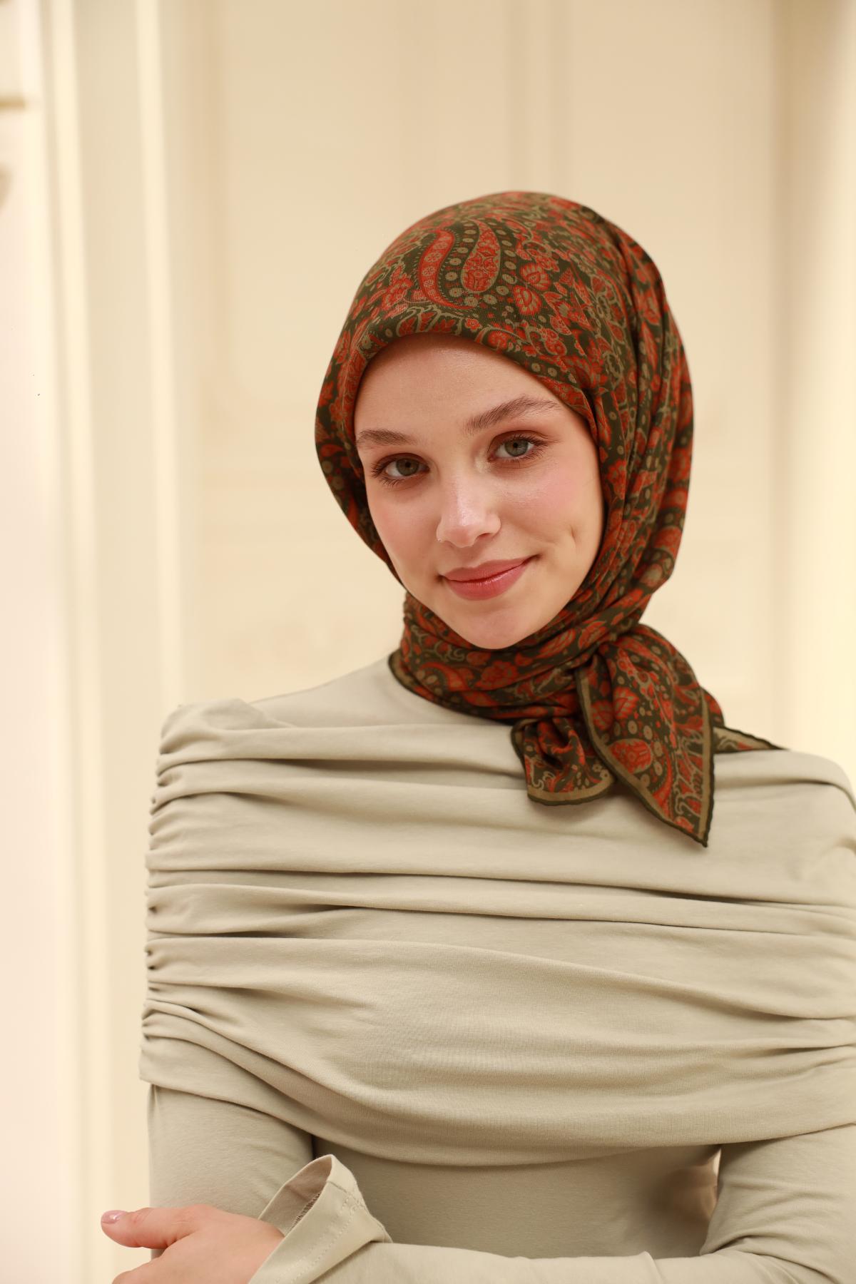 Organik Pamuk İpek EşarpSilk Home Organik Eşarp 79015-22