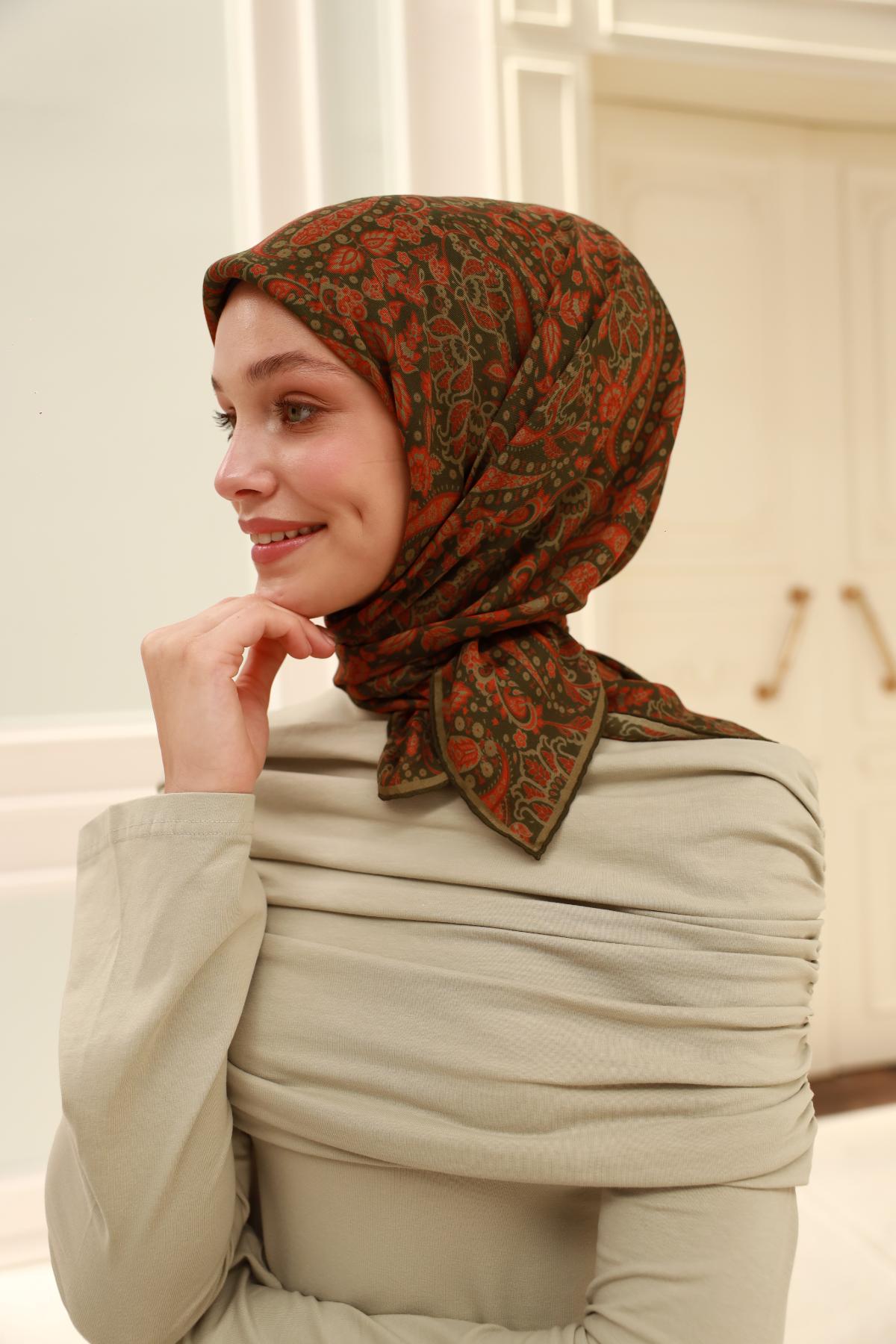 Organik Pamuk İpek EşarpSilk Home Organik Eşarp 79015-22