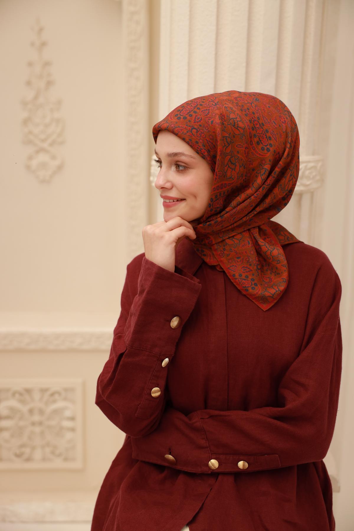 Organik Pamuk İpek EşarpSilk Home Organik Eşarp 79015-27