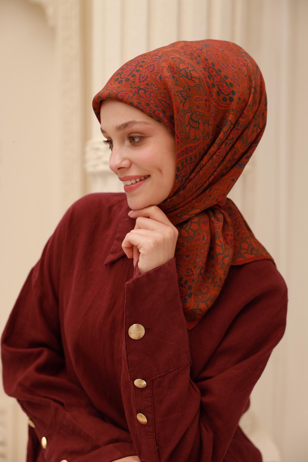 Organik Pamuk İpek EşarpSilk Home Organik Eşarp 79015-27