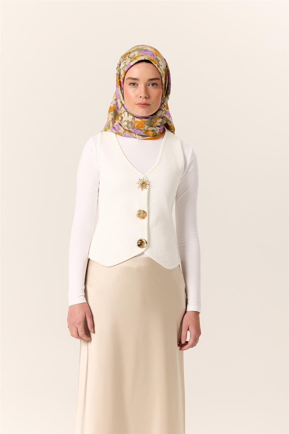 Organik Pamuk İpek EşarpSilk Home Organik Eşarp 79016-07