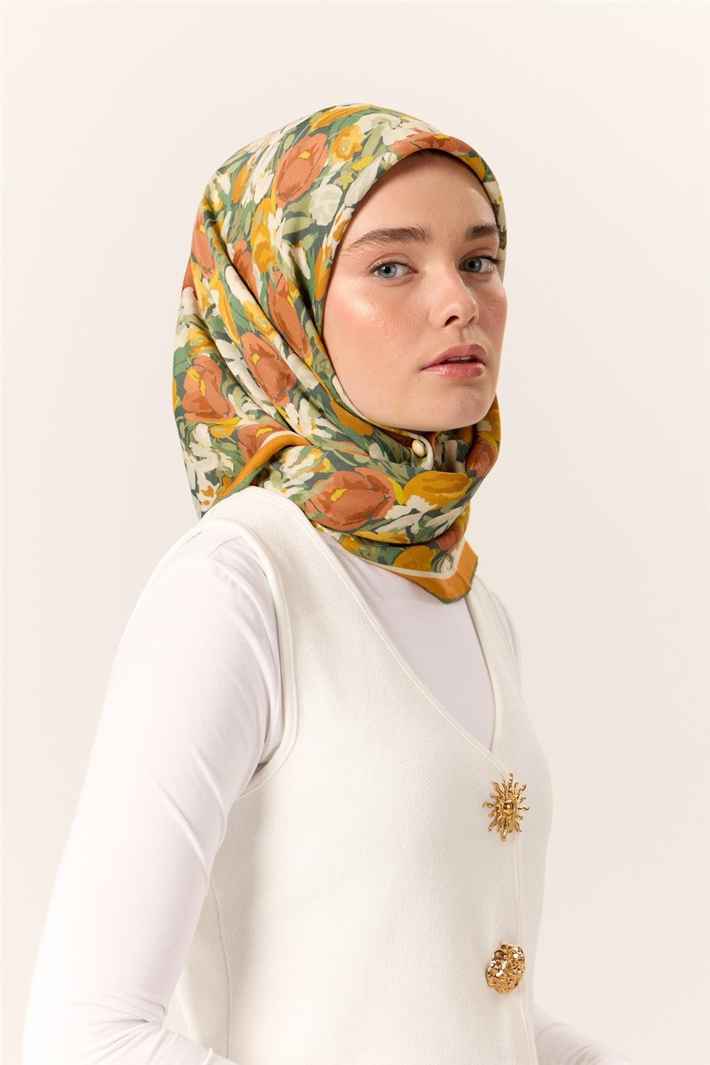 Organik Pamuk İpek EşarpSilk Home Organik Eşarp 79016-08