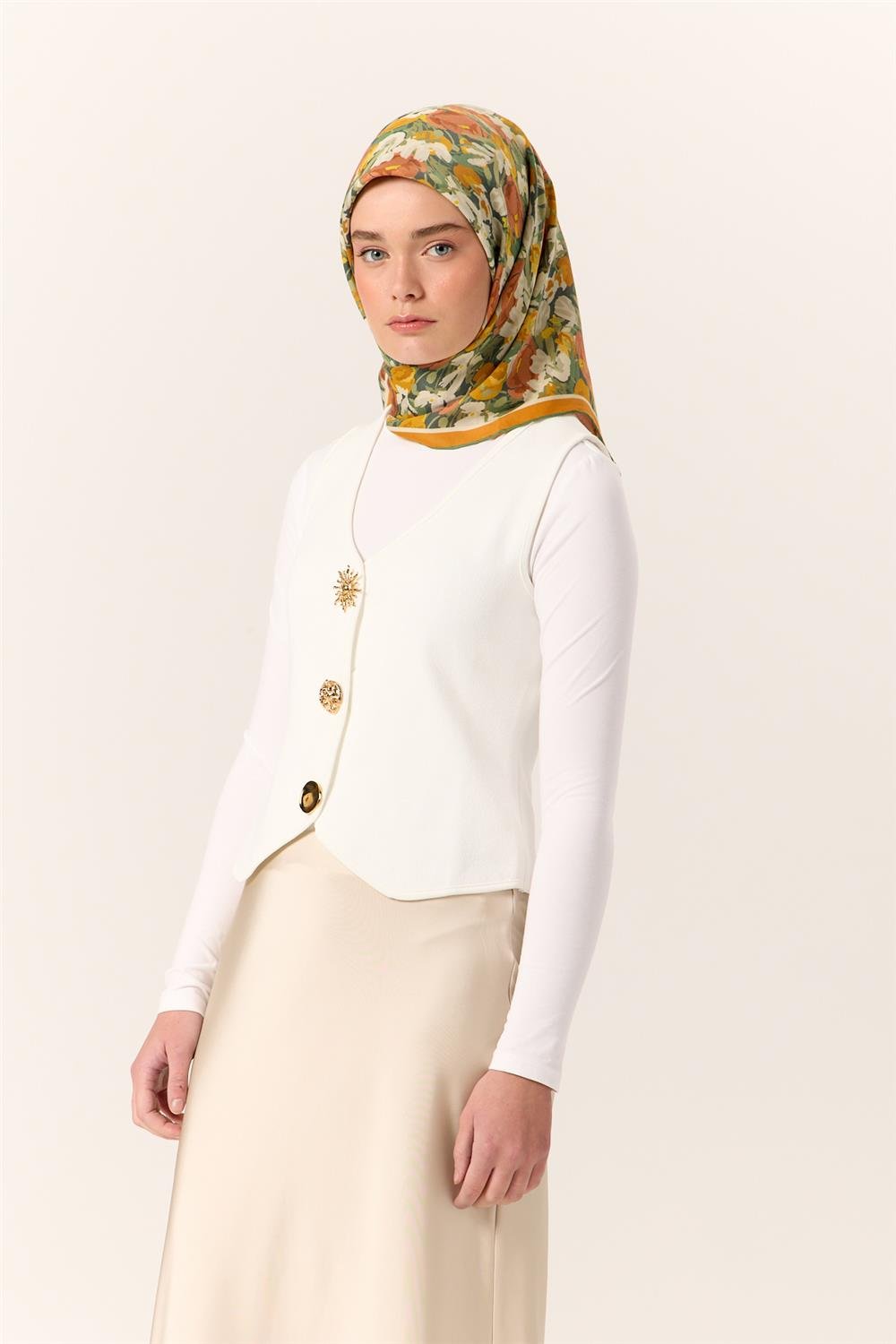 Organik Pamuk İpek EşarpSilk Home Organik Eşarp 79016-08