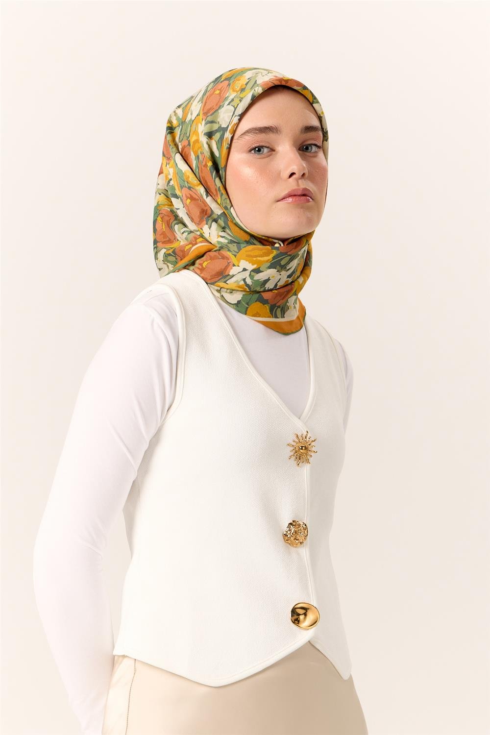 Organik Pamuk İpek EşarpSilk Home Organik Eşarp 79016-08