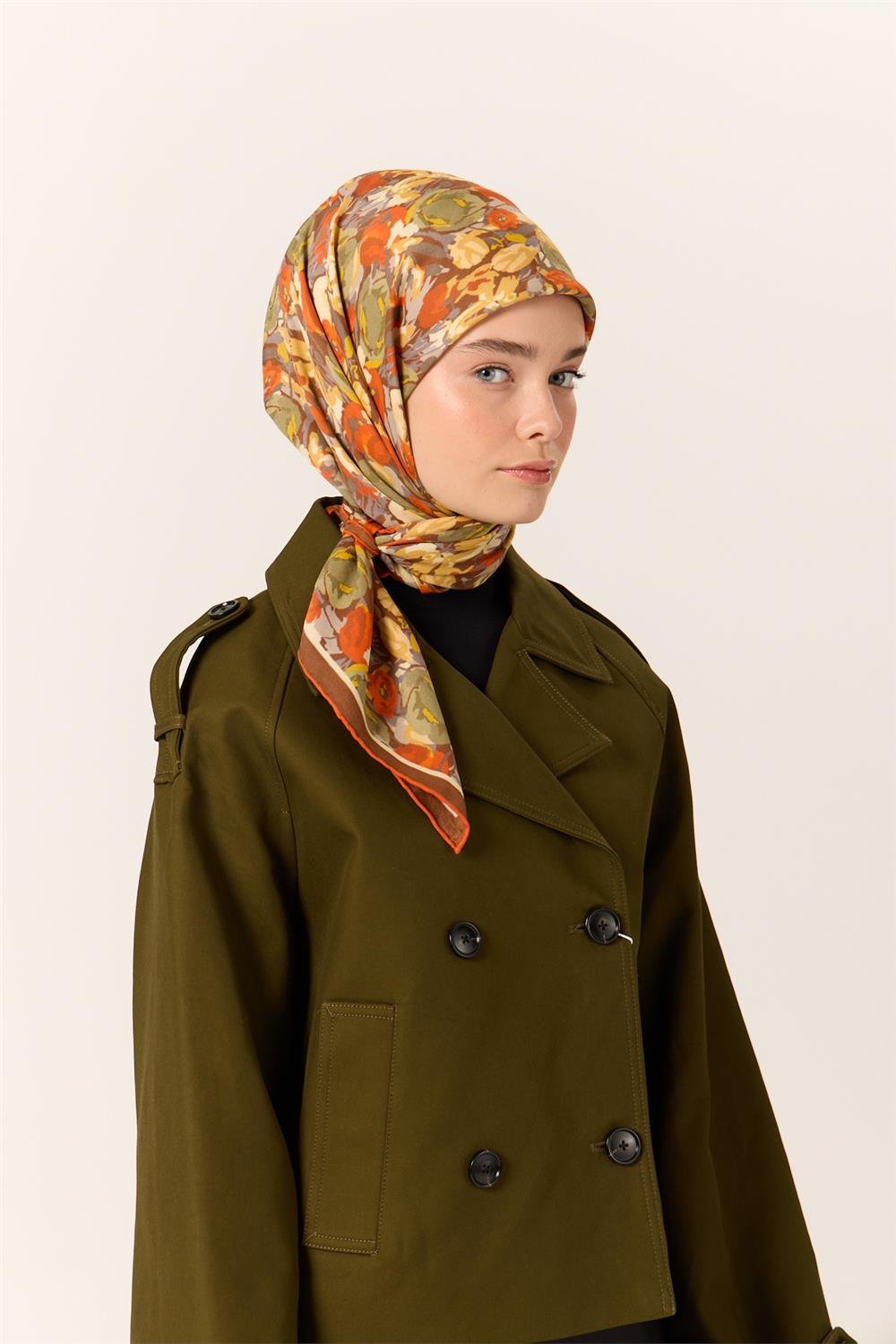 Organik Pamuk İpek EşarpSilk Home Organik Eşarp 79016-10