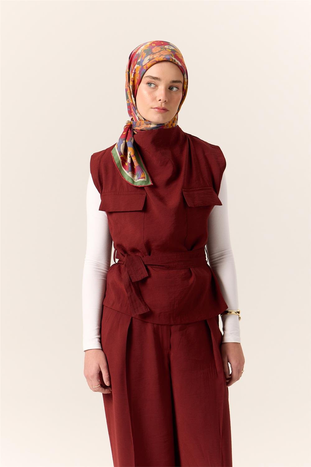 Organik Pamuk İpek EşarpSilk Home Organik Eşarp 79016-11