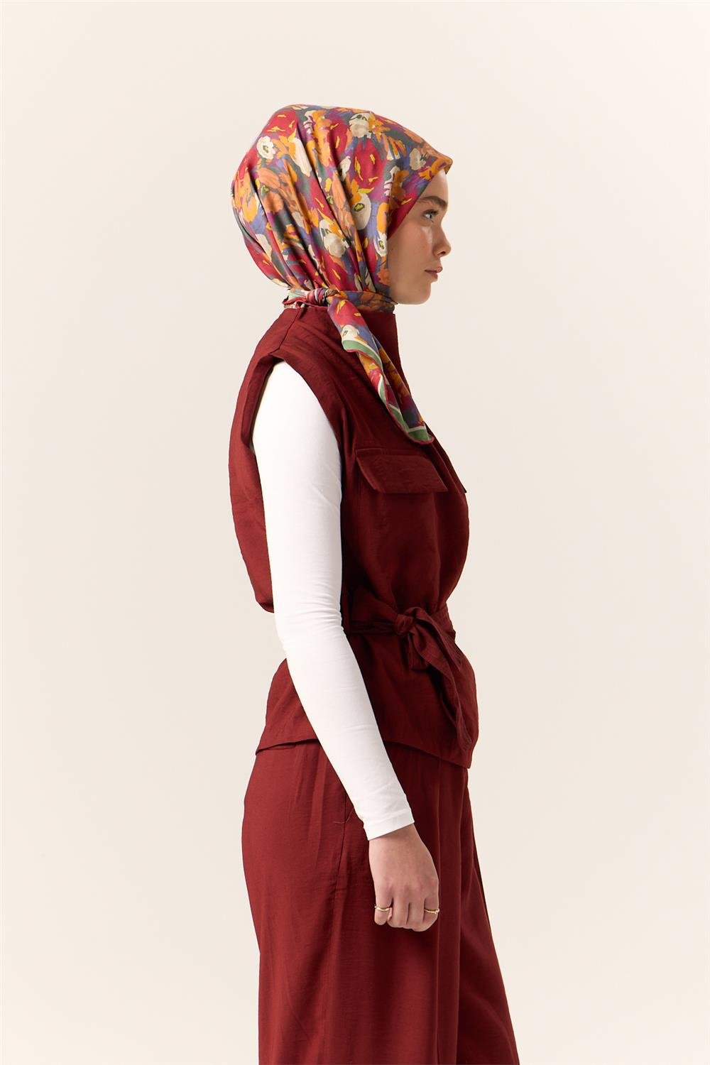 Organik Pamuk İpek EşarpSilk Home Organik Eşarp 79016-11