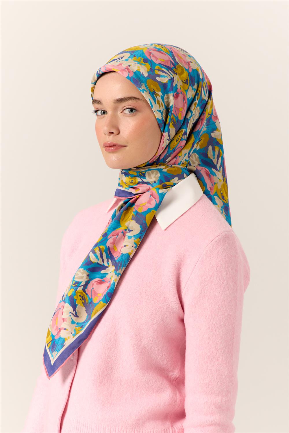 Organik Pamuk İpek EşarpSilk Home Organik Eşarp 79016-13