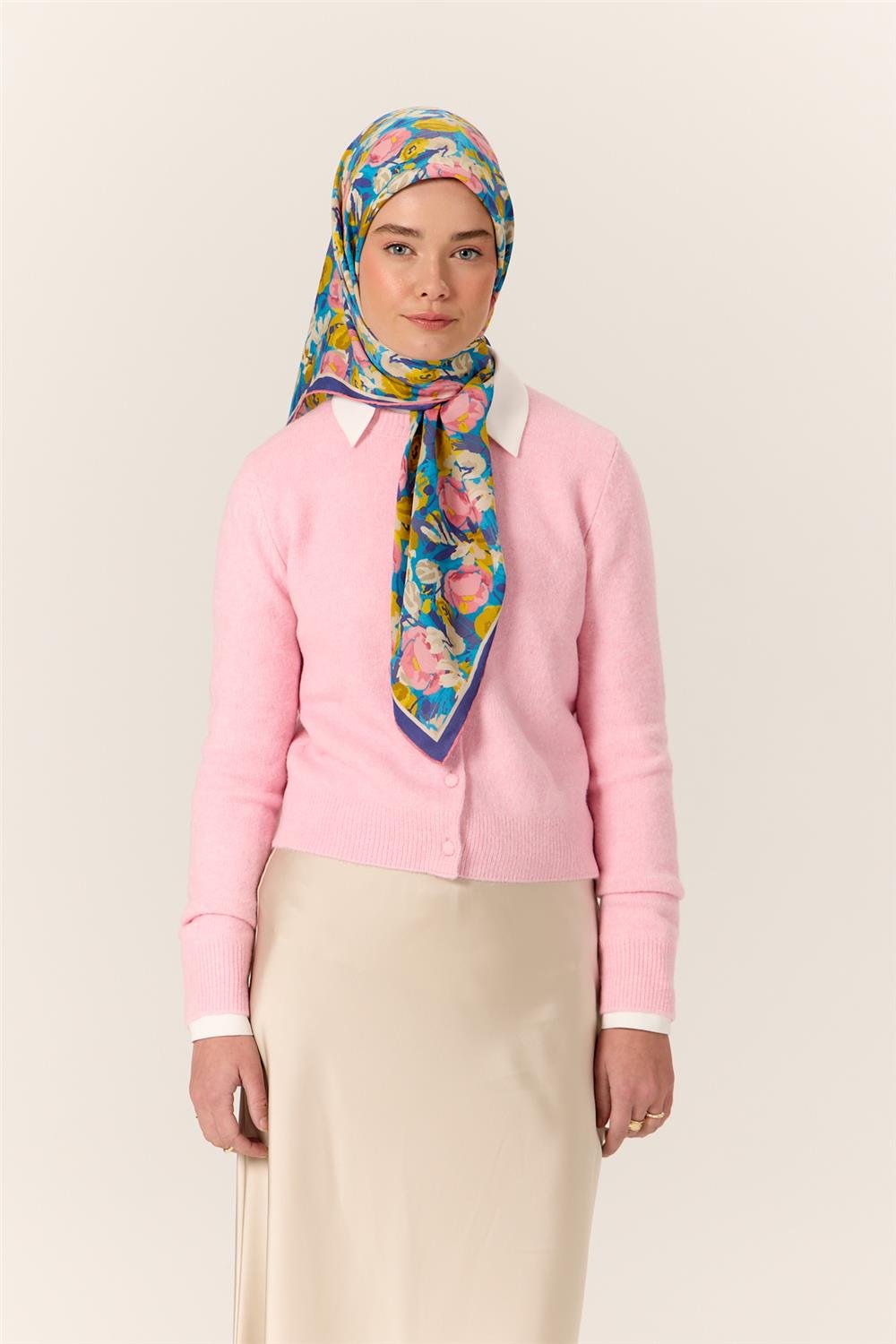 Organik Pamuk İpek EşarpSilk Home Organik Eşarp 79016-13