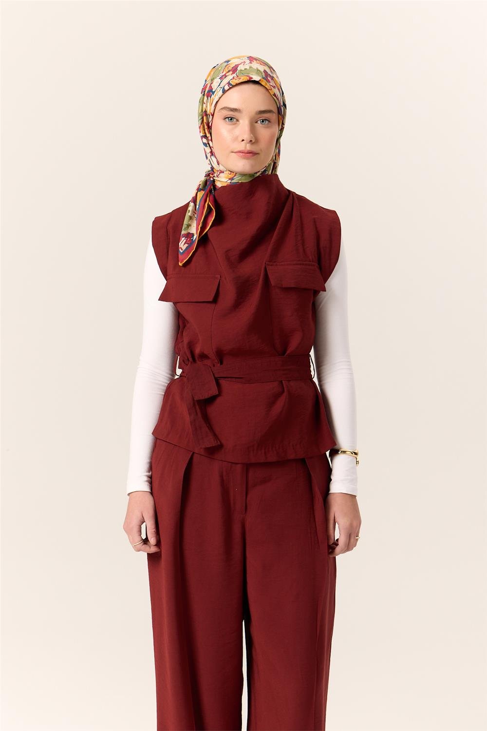 Organik Pamuk İpek EşarpSilk Home Organik Eşarp 79016-15