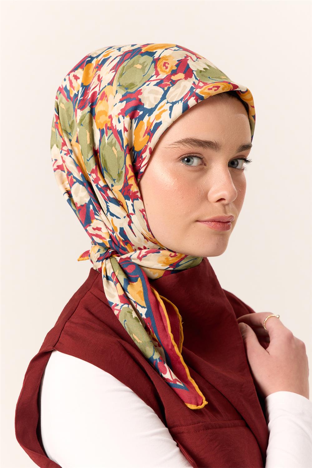 Organik Pamuk İpek EşarpSilk Home Organik Eşarp 79016-15